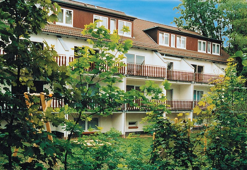 Rear view of House 27b in summer