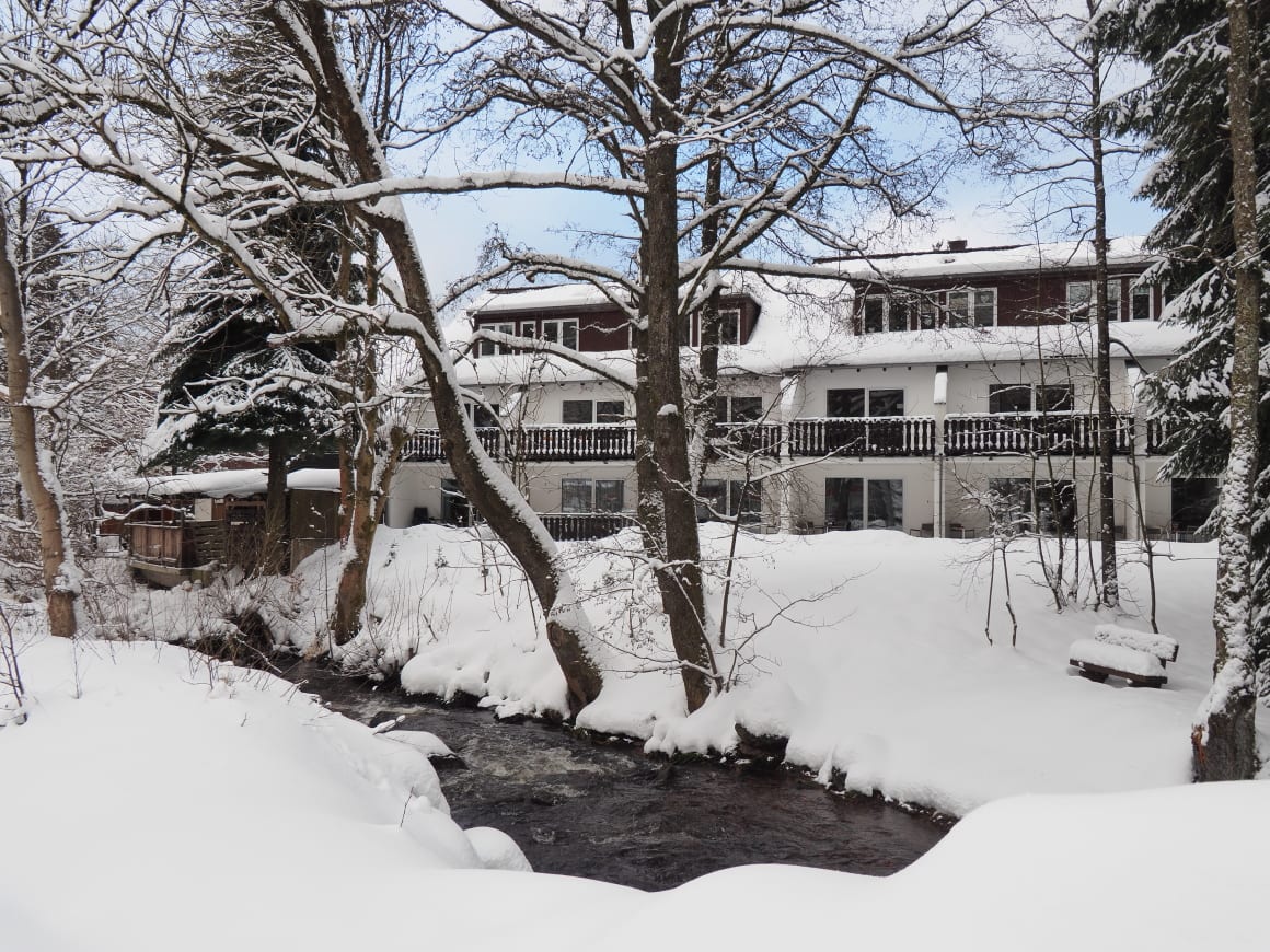 Rear view of House 27c in winter
