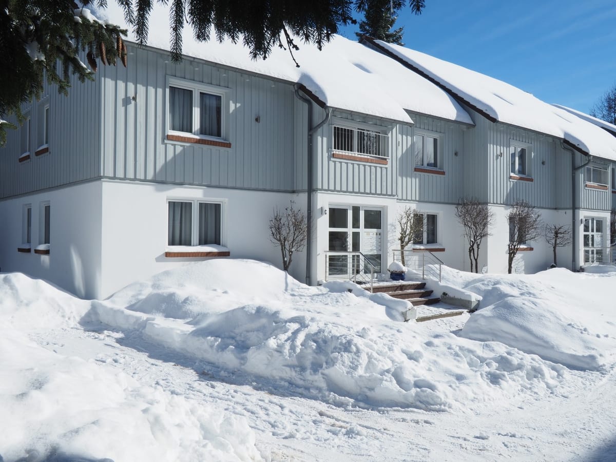 Front view of House 27c in winter